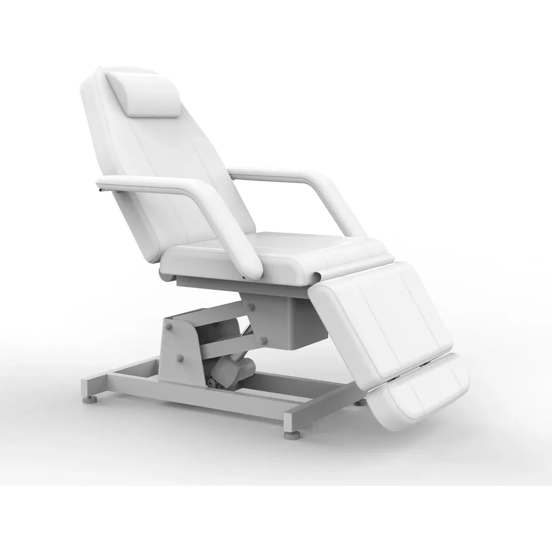 3 Section Fully Electric Beauty Bed – White - Everything Wellness