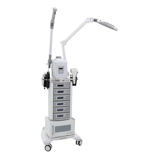 PJS Mult-Function Facial Machine With Magnifying LED Lamp - Everything Wellness
