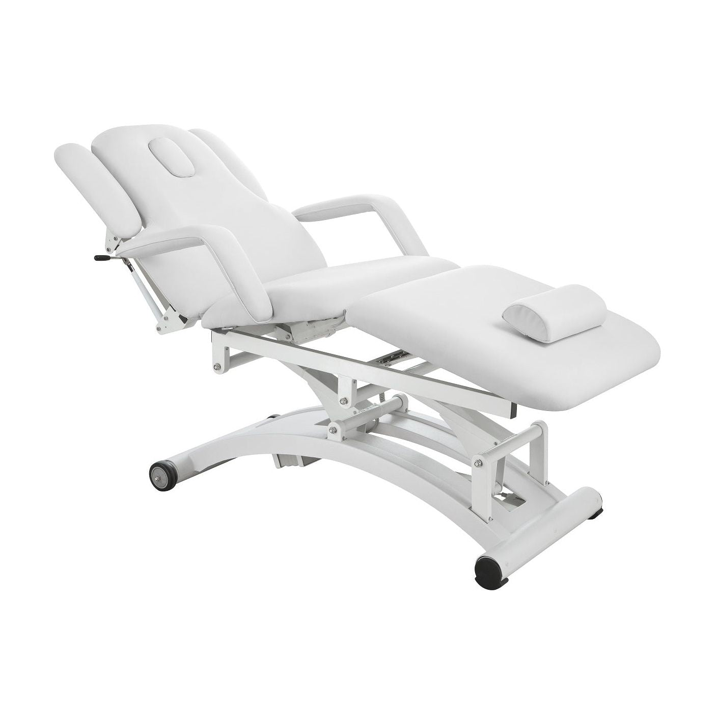 PJS White PU Upholstery Electric Massage Treatment Couch - Everything Wellness