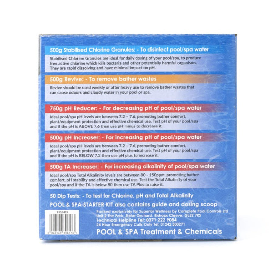 InSpire Premium Pool and Spa Starter Kit - Everything Wellness