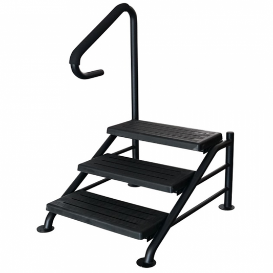 Steps 3 Tier for Swim Spa - Black - Everything Wellness